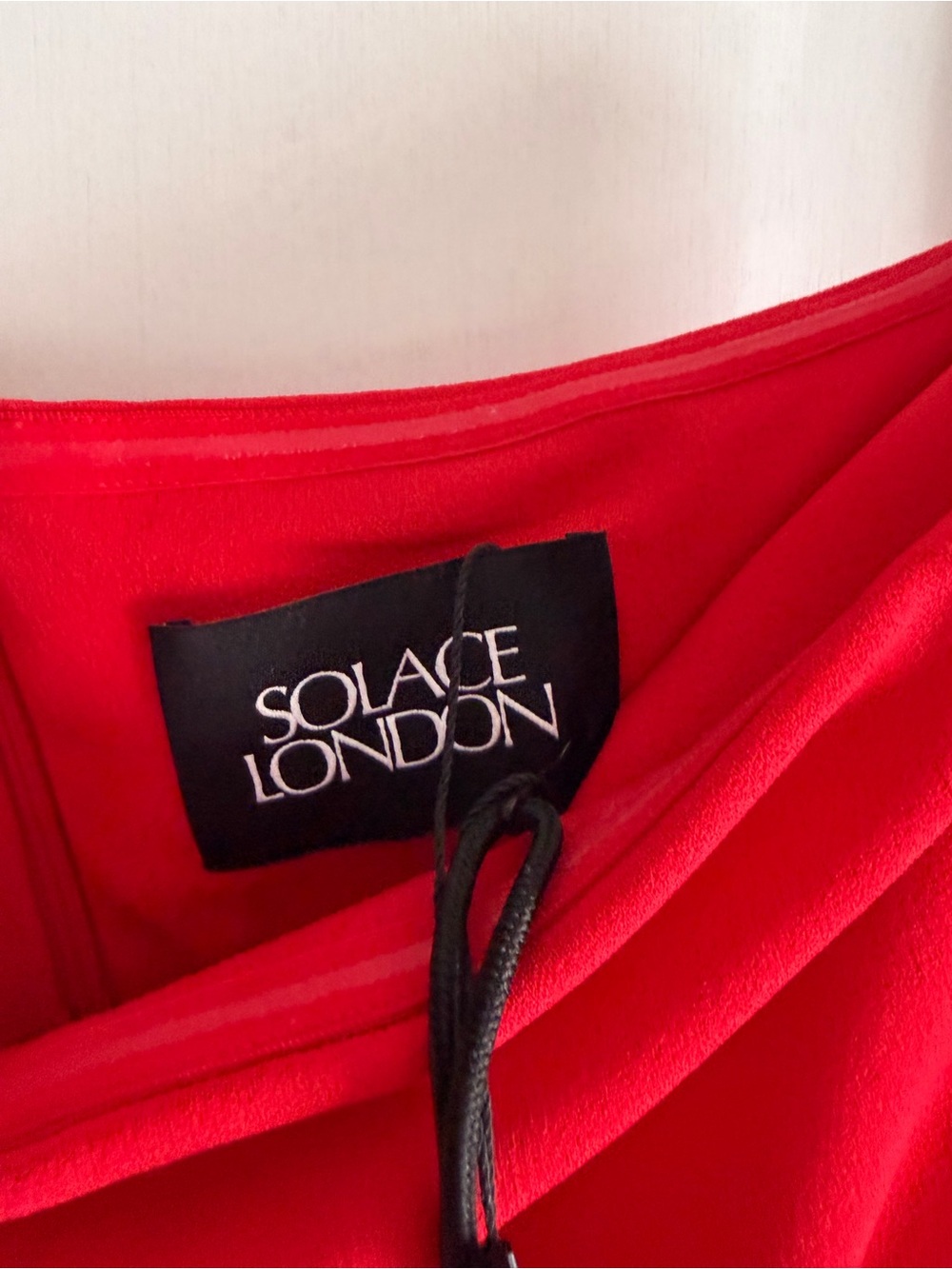 NWT Solace London Bysha Maxi Dress Ruby Red Strapless Size 4 - Picture 6 of 7